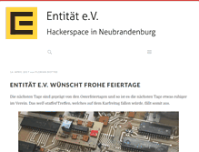 Tablet Screenshot of entitaet.org